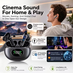 Alternative view of Bluetooth 5.4 Wireless Earbuds with LED Charging Case