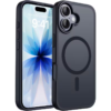 Matte black magnetic shockproof case for 6.3-inch iPhone 17
