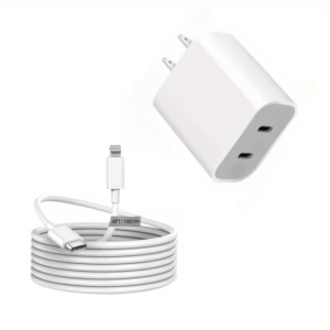 Alternative view of 2-Pack 20W Dual-Port USB-C iPhone Charger with 6-Ft Cables